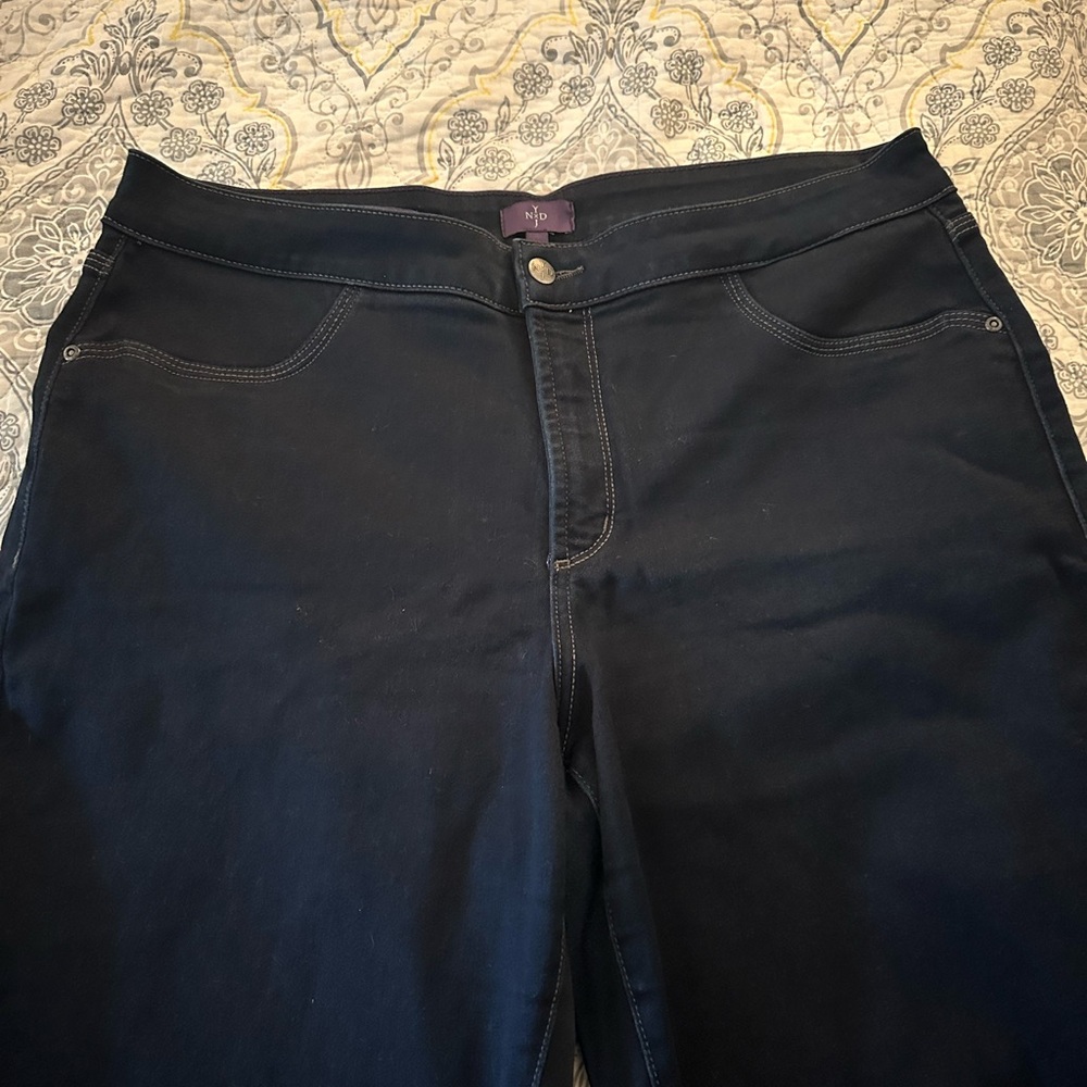 NYDJ Blue High Rise Jeans Smooth Denim